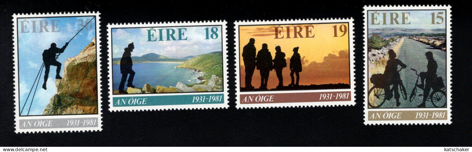 2002490501 1981 SCOTT 498 501  (XX) POSTFRIS  MINT NEVER HINGED - YOUTH HOSTEL ASSN.  50TH ANNIV - Unused Stamps