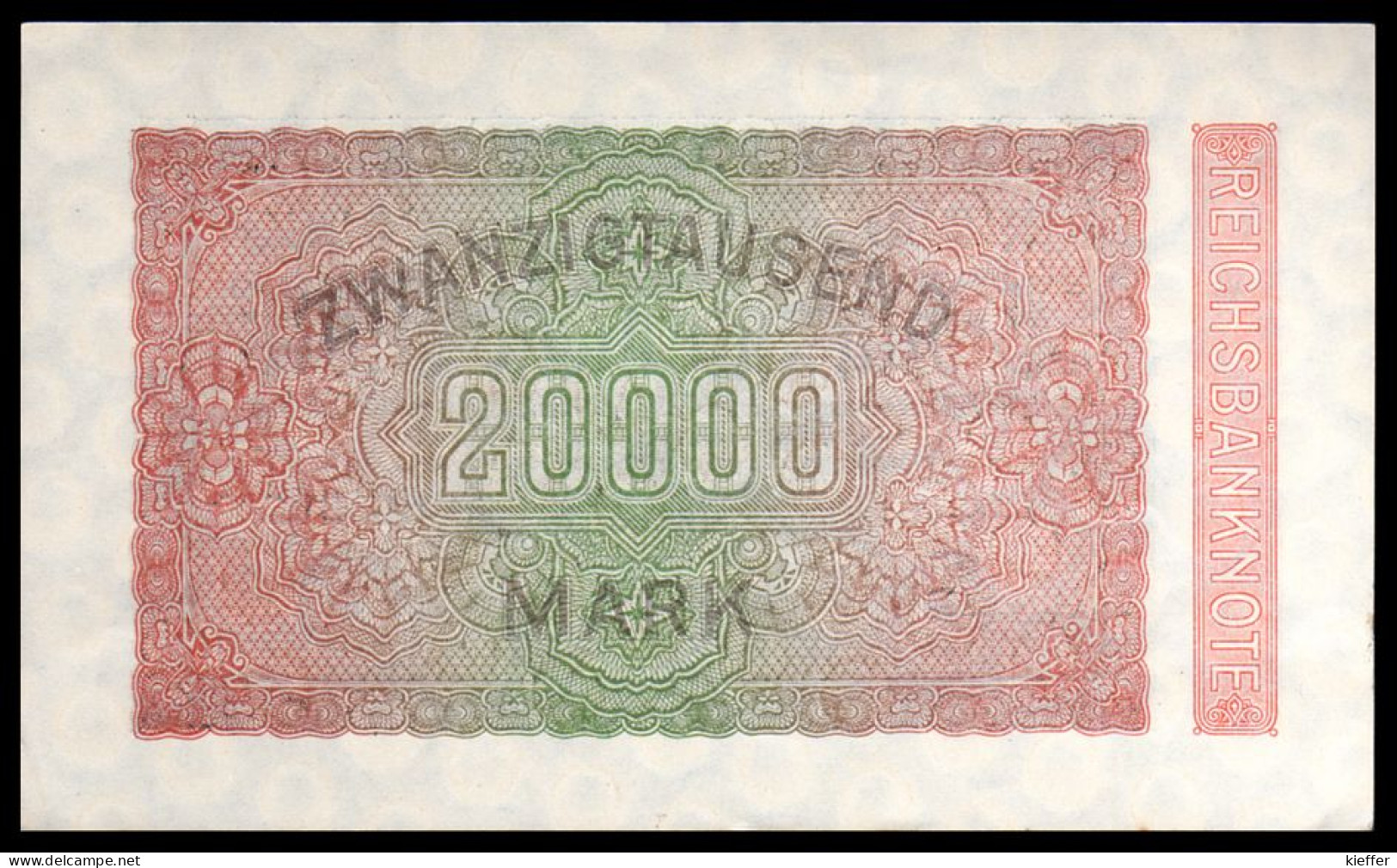 DEUTSCHLAND - ALLEMAGNE - 20000 Mark Reichsbanknote - 1923 - P85a - AUNC / Pr NEUF - 20000 Mark