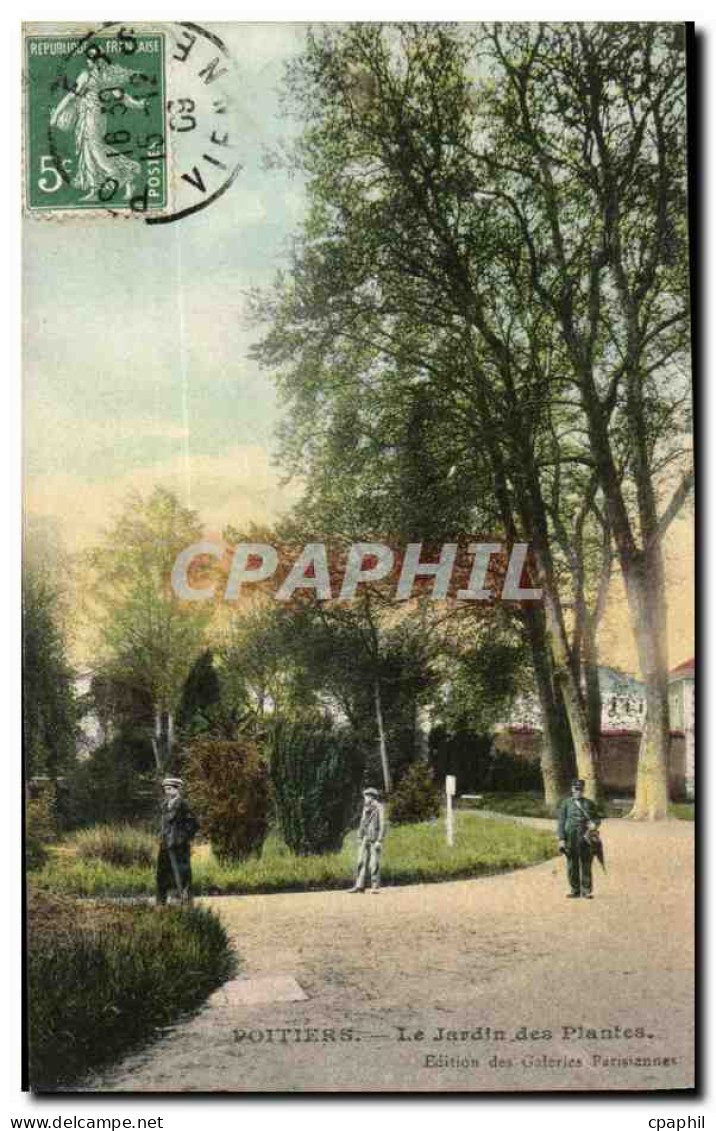 Poitiers CPA Le Jardin Des Plantes (poste Postier) - Pleumartin