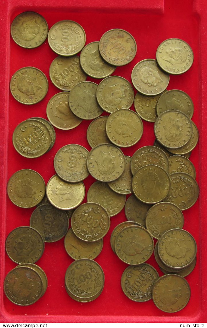 COLLECTION LOT TURKEY 100 LIRA 48PC 194G #xx40 1850 - Turquie