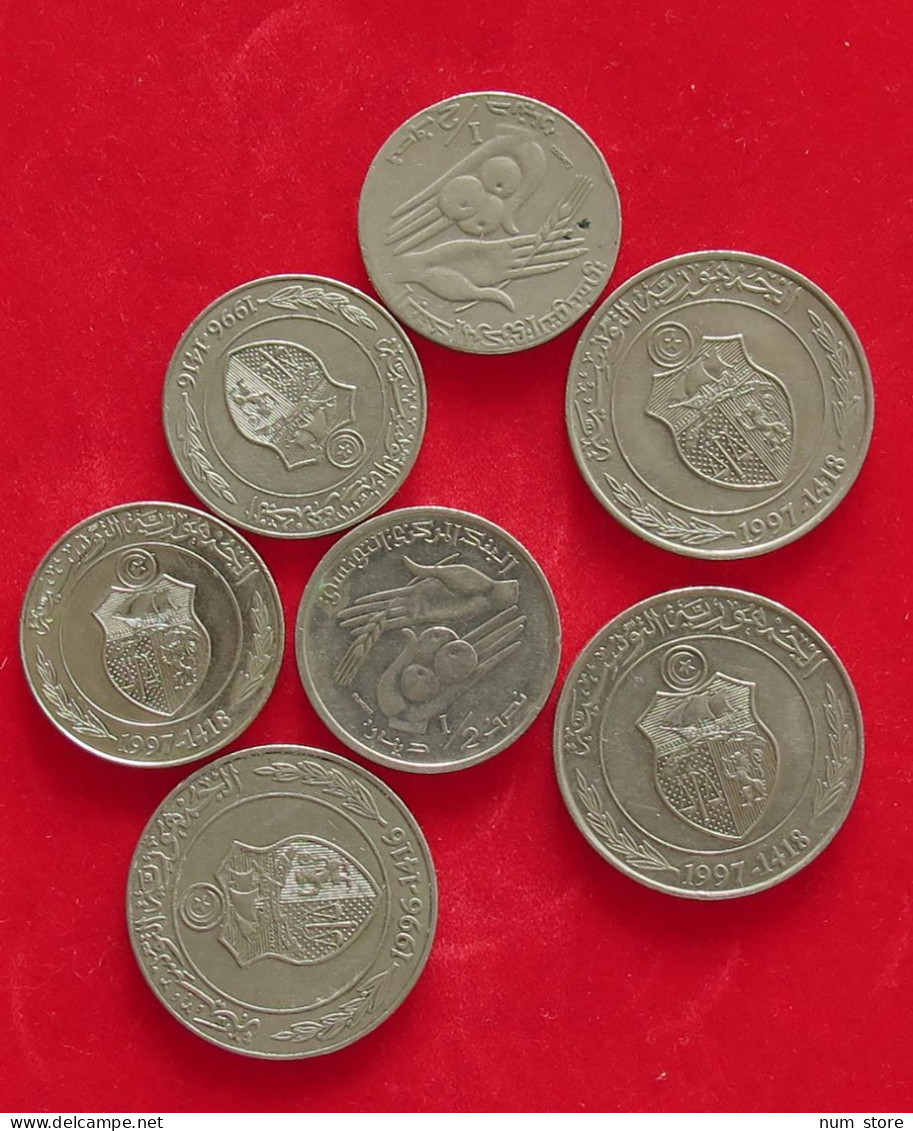 COLLECTION LOT TUNISIA 7PC 62G #xx40 2030 - Tunisia