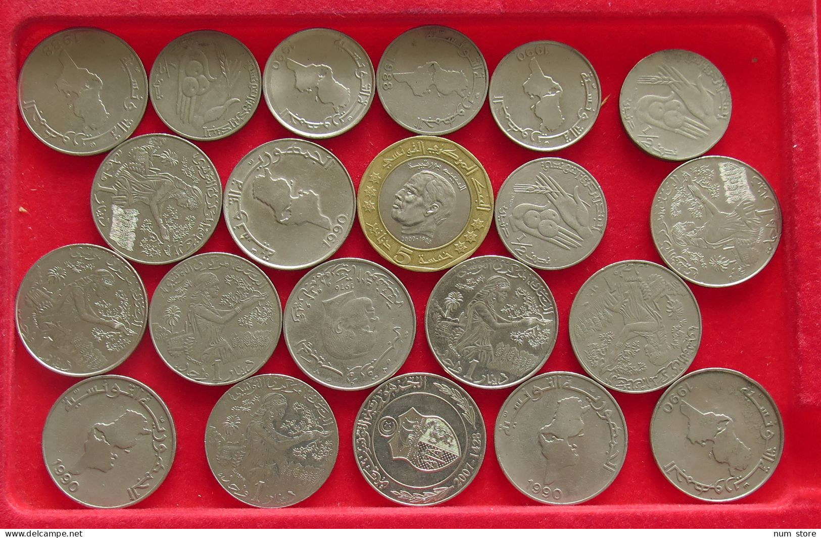 COLLECTION LOT TUNISIA 21PC 200G #xx40 2024 - Tunisia