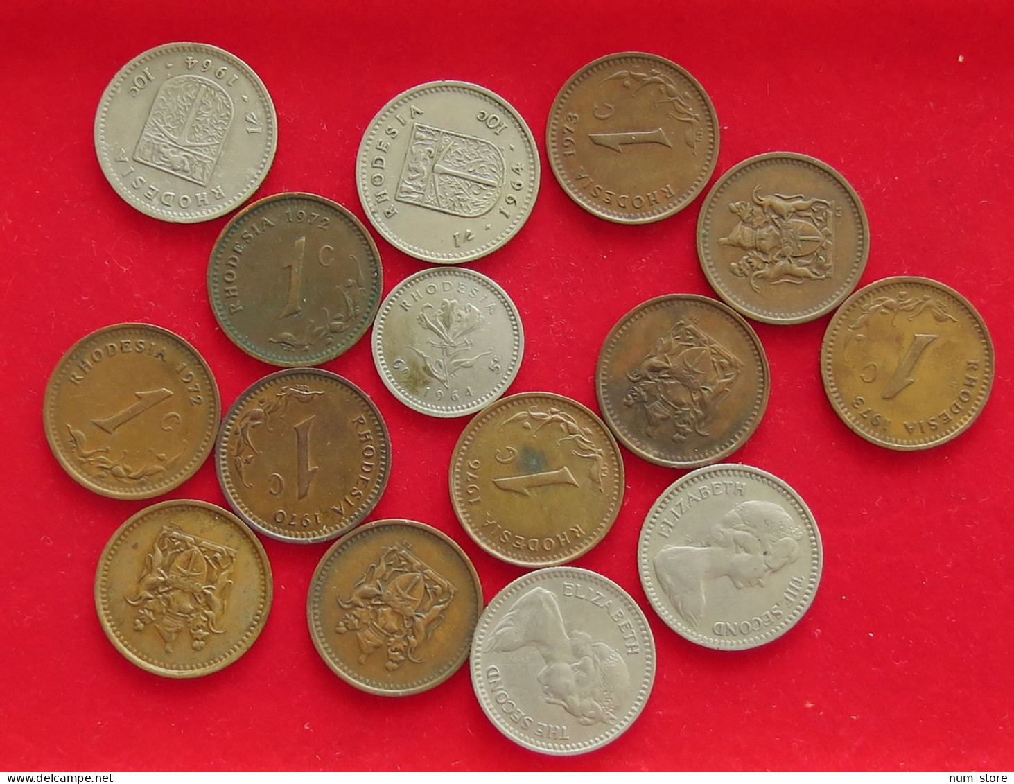 COLLECTION LOT RHODESIA 15PC 65G #xx40 1828 - Rhodesië