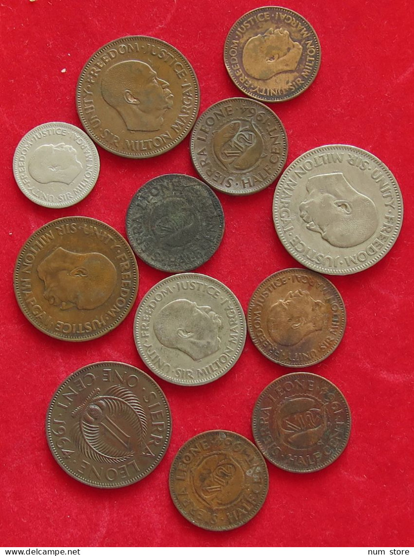 COLLECTION LOT SIERRA LEONE 12PC 49G #xx40 1868 - Sierra Leone