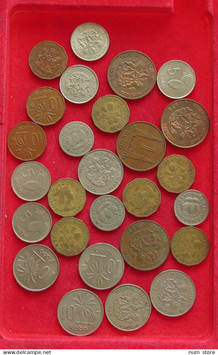 COLLECTION LOT NIGERIA 27PC 98G #xx40 1883 - Nigeria