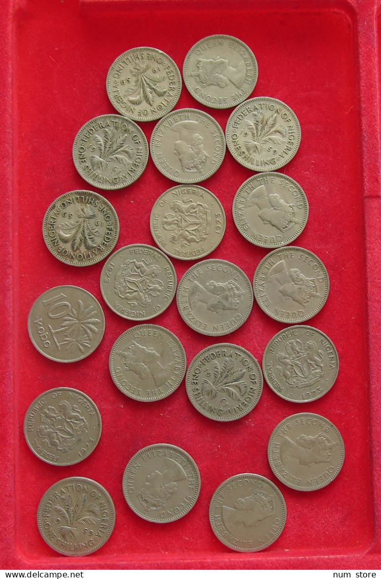 COLLECTION LOT NIGERIA SHILLING 20PC 94G #xx40 1884 - Nigeria