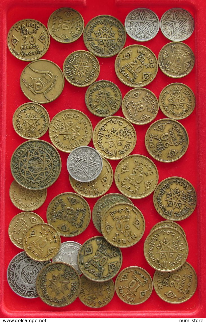 COLLECTION LOT MOROCCO 36PC 120G #xx40 1993 - Marocco