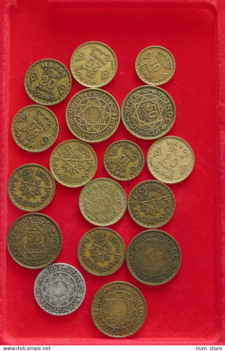 COLLECTION LOT MOROCCO 17PC 83G #xx40 1992 - Morocco