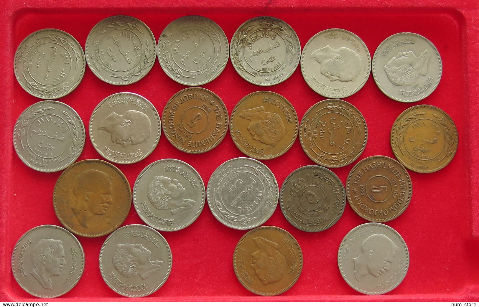 COLLECTION LOT JORDAN 21PC 150G #xx40 1790 - Jordania