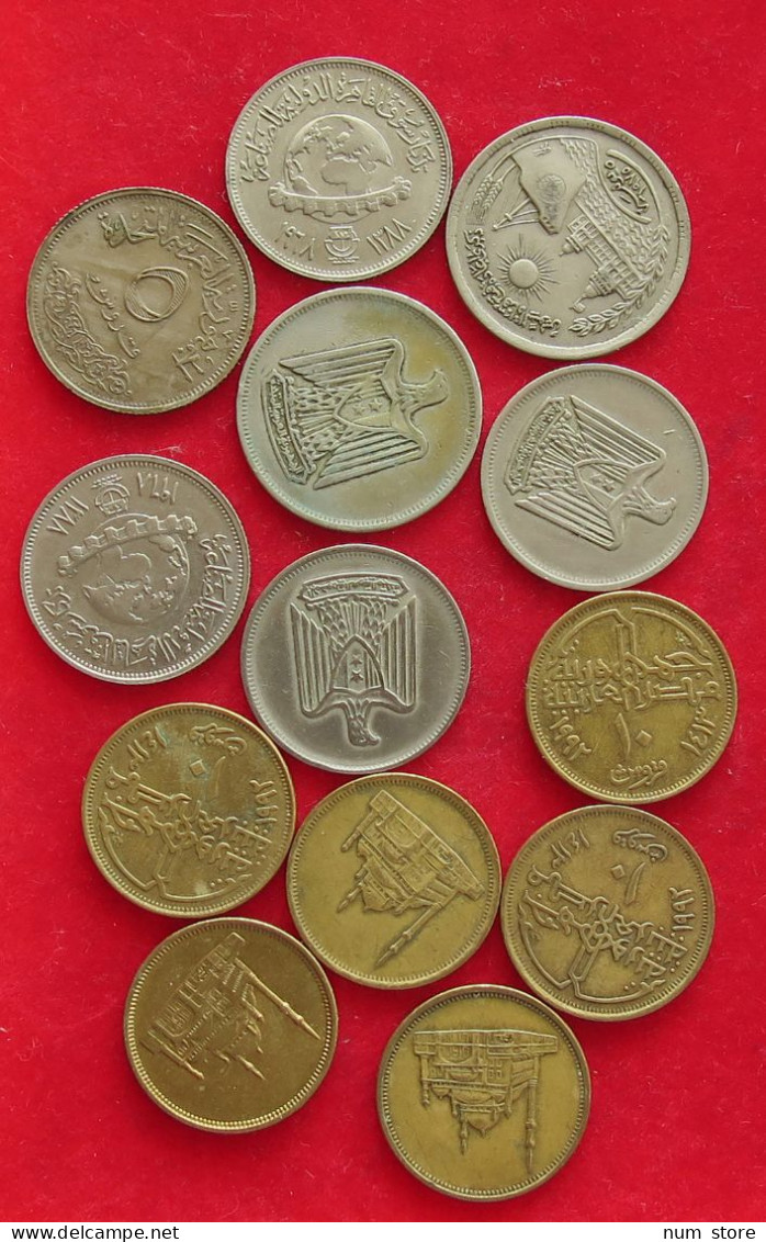 COLLECTION LOT EGYPT 13PC 64G #xx40 1882 - Egypte