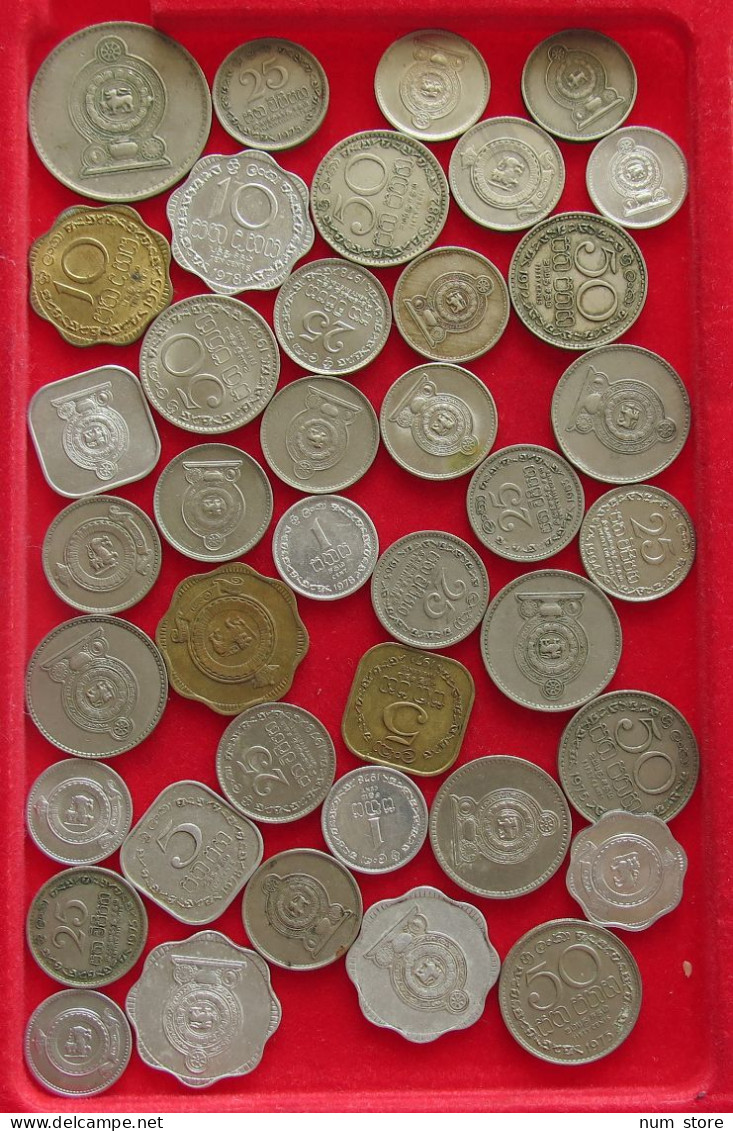 COLLECTION LOT CEYLON SRI LANKA 40PC 131G #xx40 1866 - Sri Lanka (Ceylon)