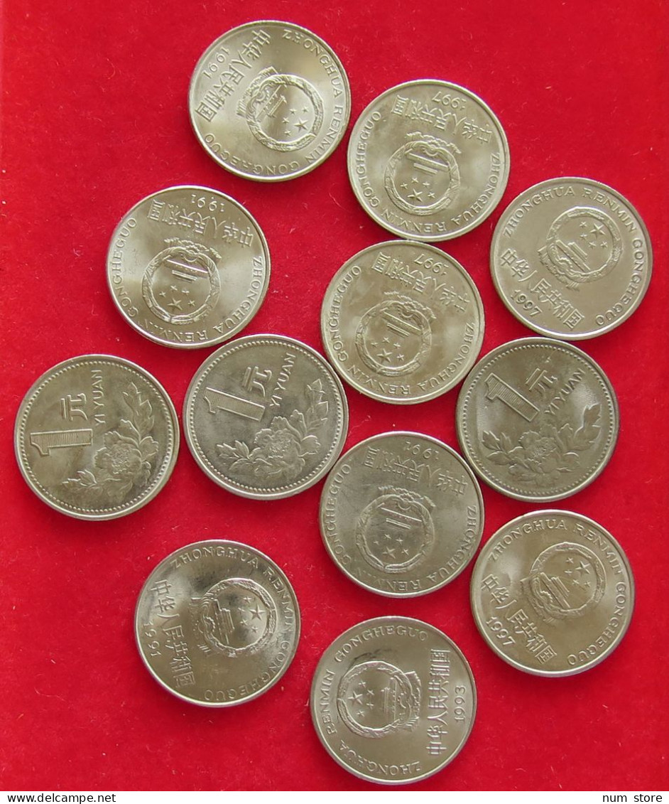 COLLECTION LOT CHINA PRC YUAN 12PC 73G #xx40 1798 - China