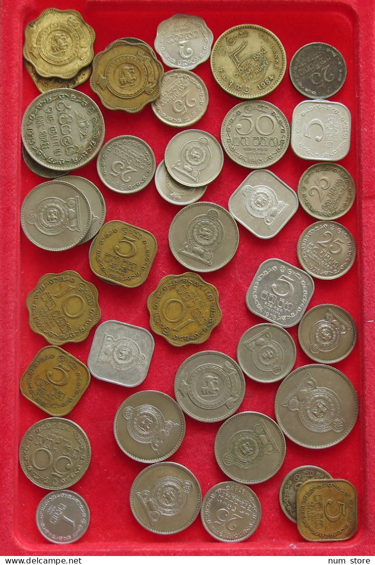 COLLECTION LOT CEYLON SRI LANKA 40PC 131G #xx40 1869 - Sri Lanka