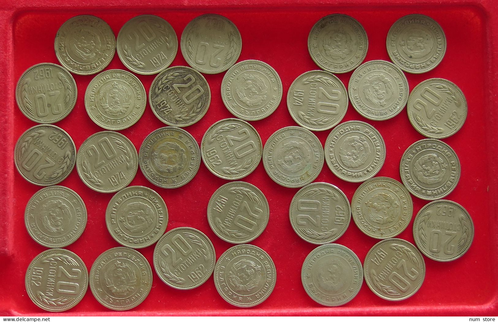 COLLECTION LOT BULGARIA 20 STOTINKI 31PC 90G #xx40 2058 - Bulgarien