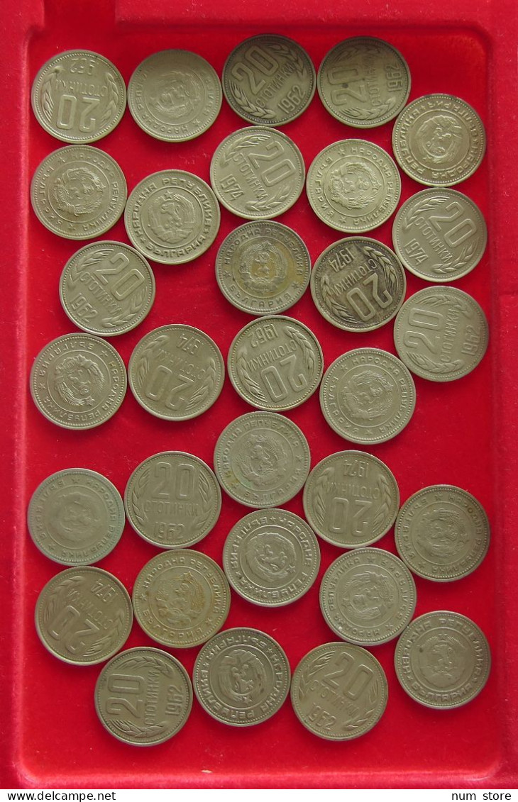 COLLECTION LOT BULGARIA 20 STOTINKI 31PC 90G #xx40 2058 - Bulgarije