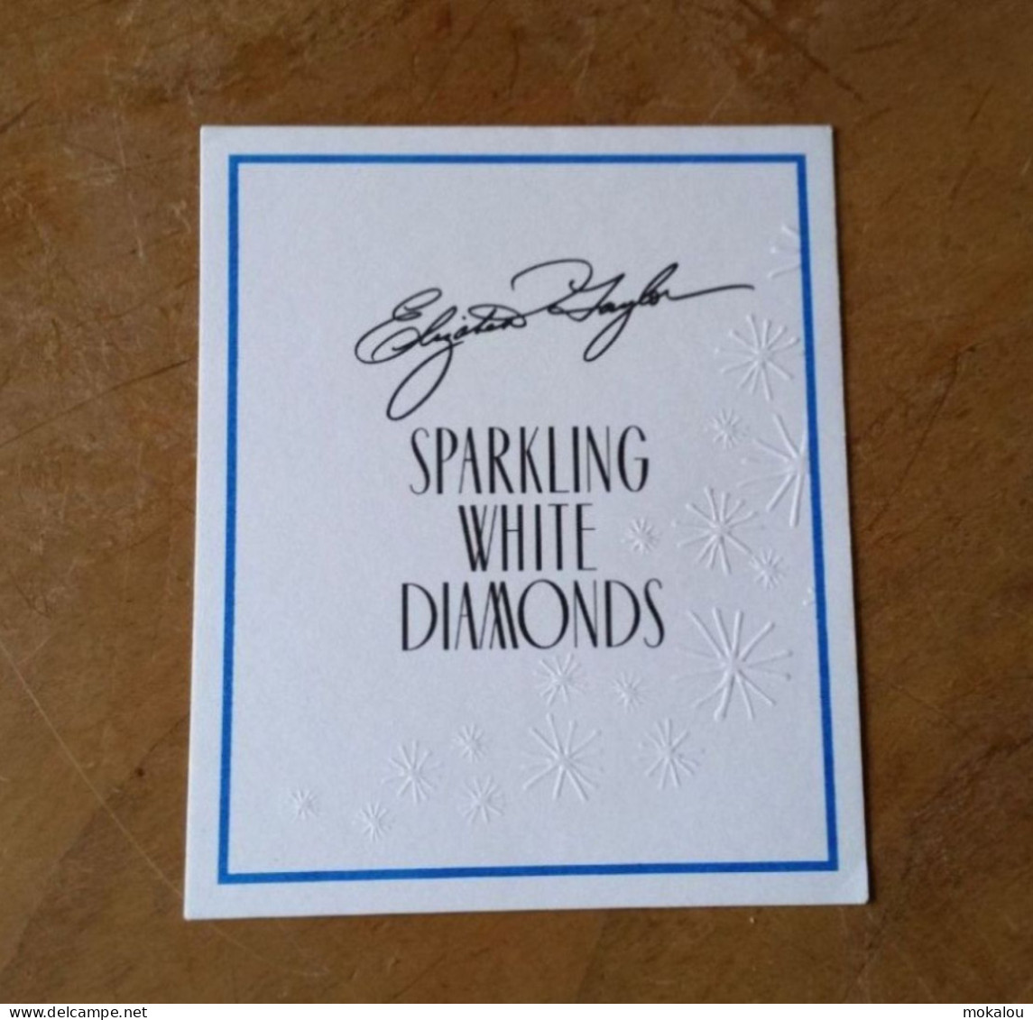 Carte Elisabeth Taylor Sparkling White Diamonds - Profumeria Moderna (a Partire Dal 1961)