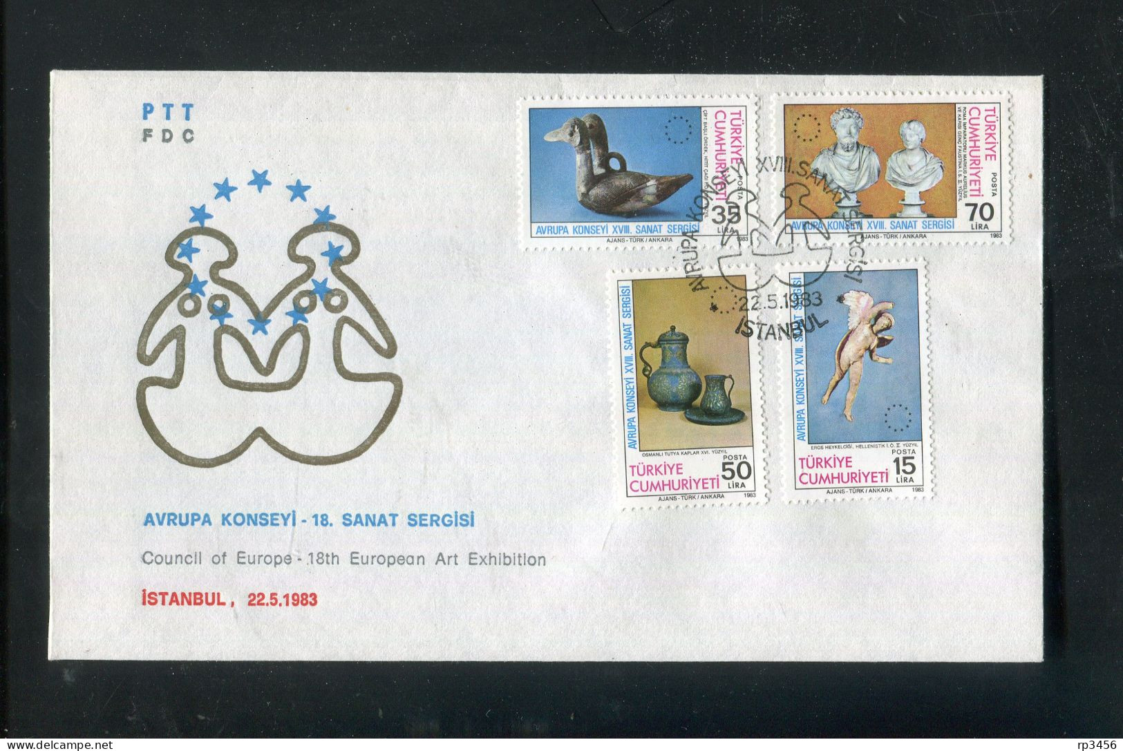 "TUERKEI" 1983, Mi. 2636-2639 "Kunst" FDC (R1022) - FDC