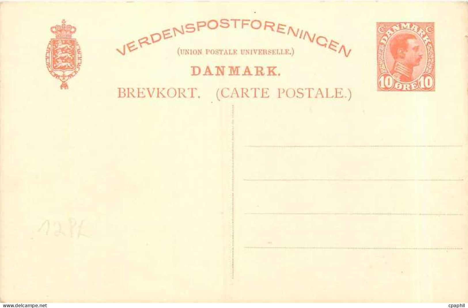 Entier Postal Stationary Denmark  10o - Enteros Postales