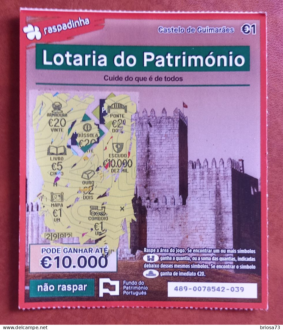 Loterie Instantanée Au Portugal. Loterie Du Patrimoine - Lottery Tickets