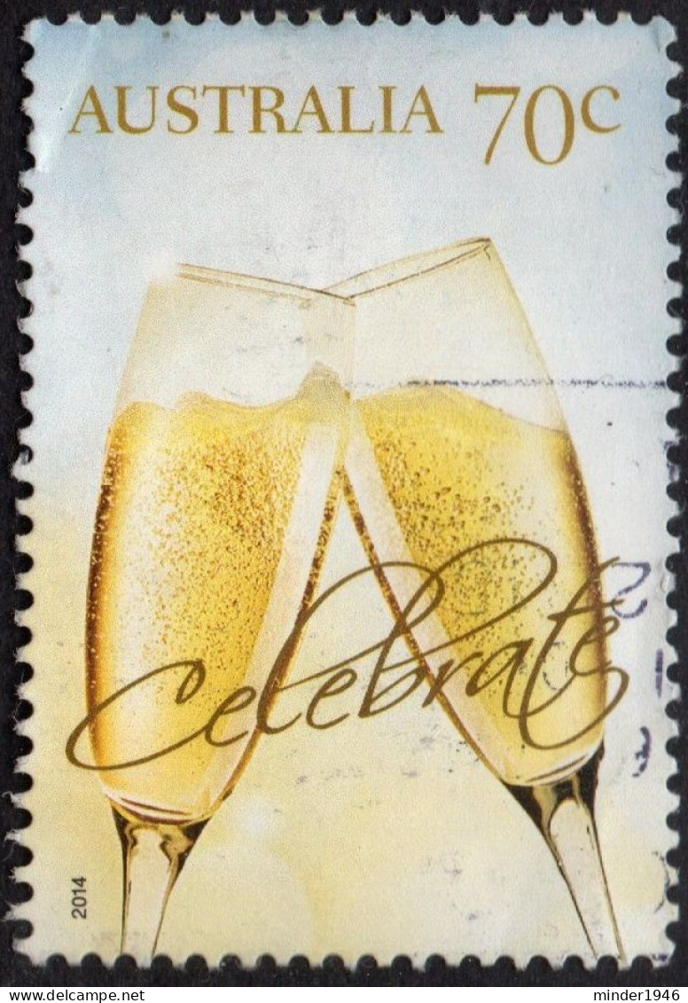 AUSTRALIA 2014 QEII 70c Multicoloured, Special Occasion-Champaine Glasses Used - Used Stamps