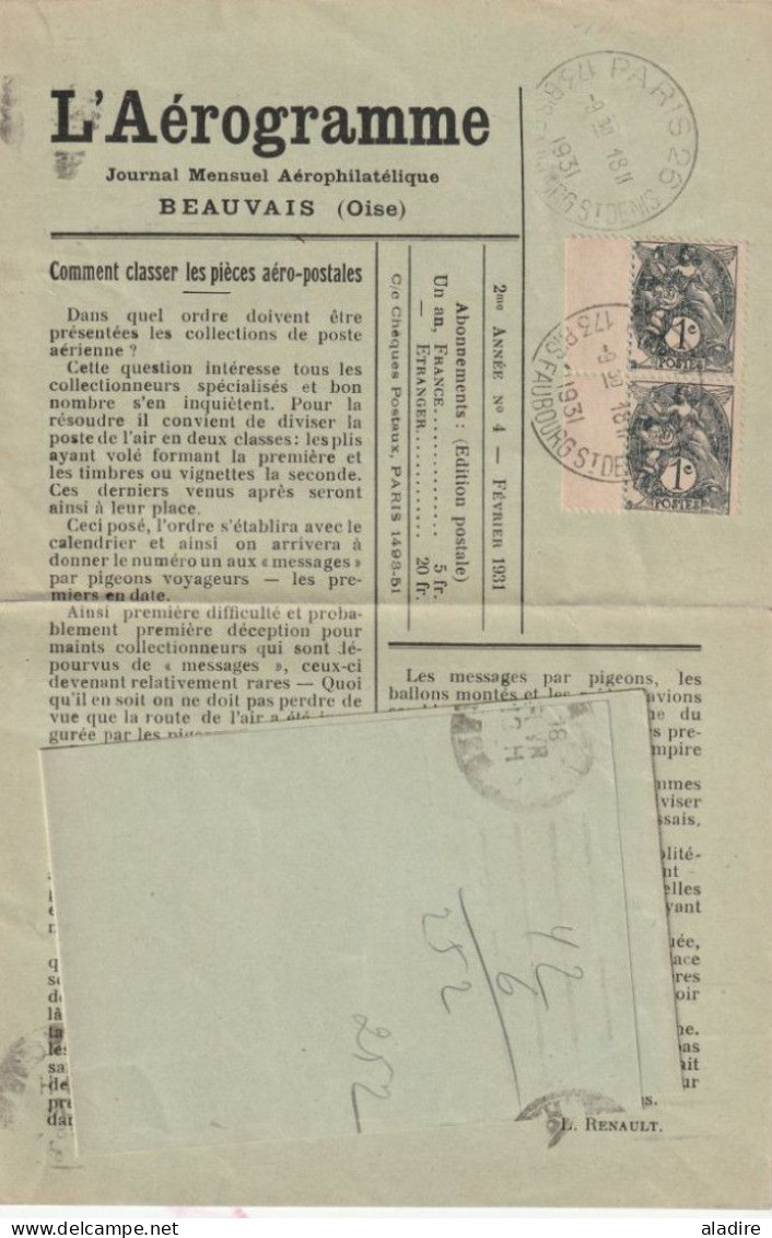 1930 / 1932 - Collection Complète - L'AEROGRAMME - 15 Numéros (avec Le 7 Bis) - Journal Mensuel Aérophilatélique - Autres & Non Classés
