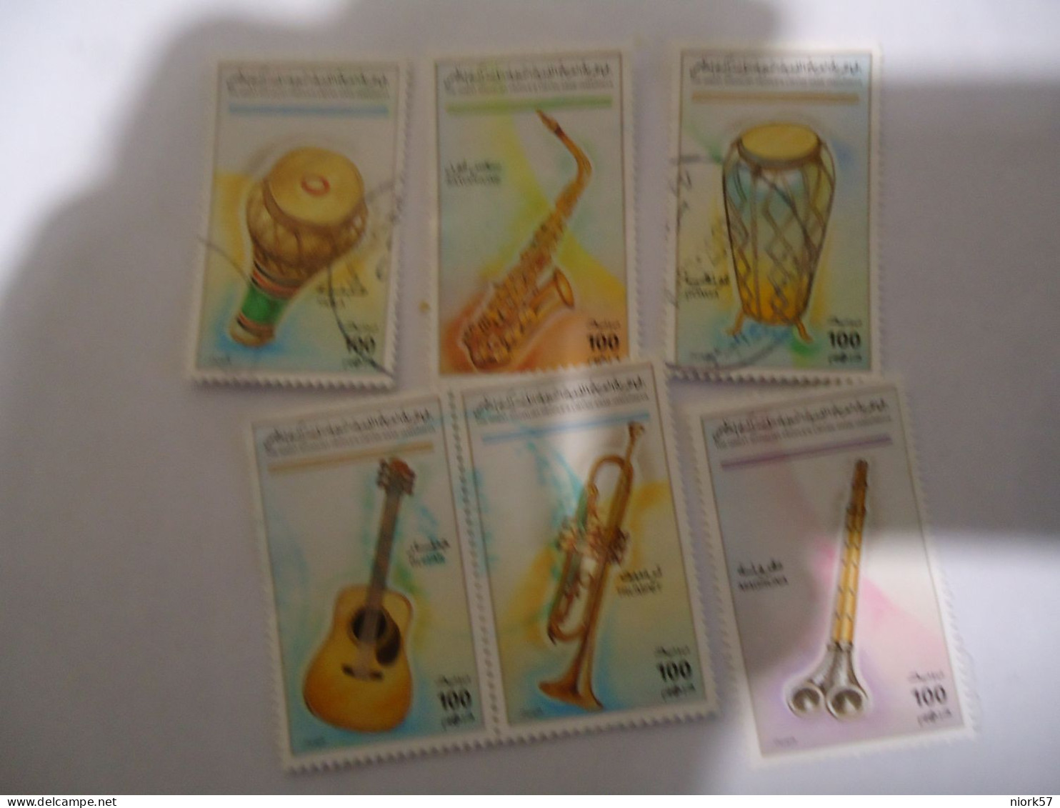 LIBYA  USED 6   STAMPS   Musical Instruments - Libye