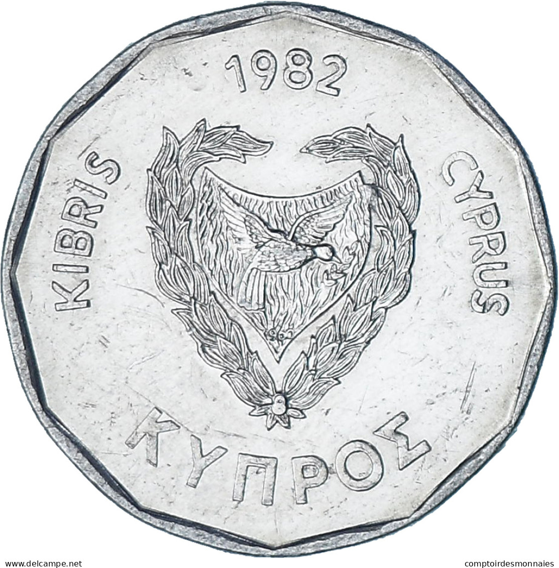 Chypre, 5 Mils, 1982 - Cipro