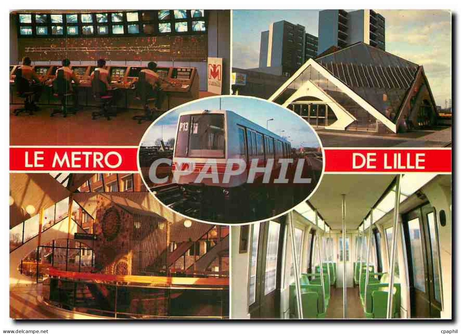 CPM Le Metro De Lille Poste De Contr�le Et De Commande - Metropolitana