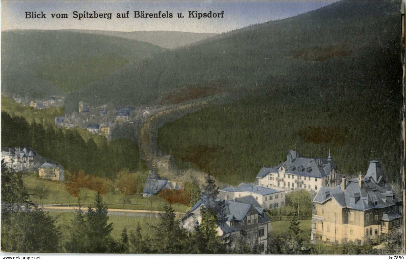 Blick Vom Spitzberg Auf Bärenfels Und Kipsdorf - Kipsdorf