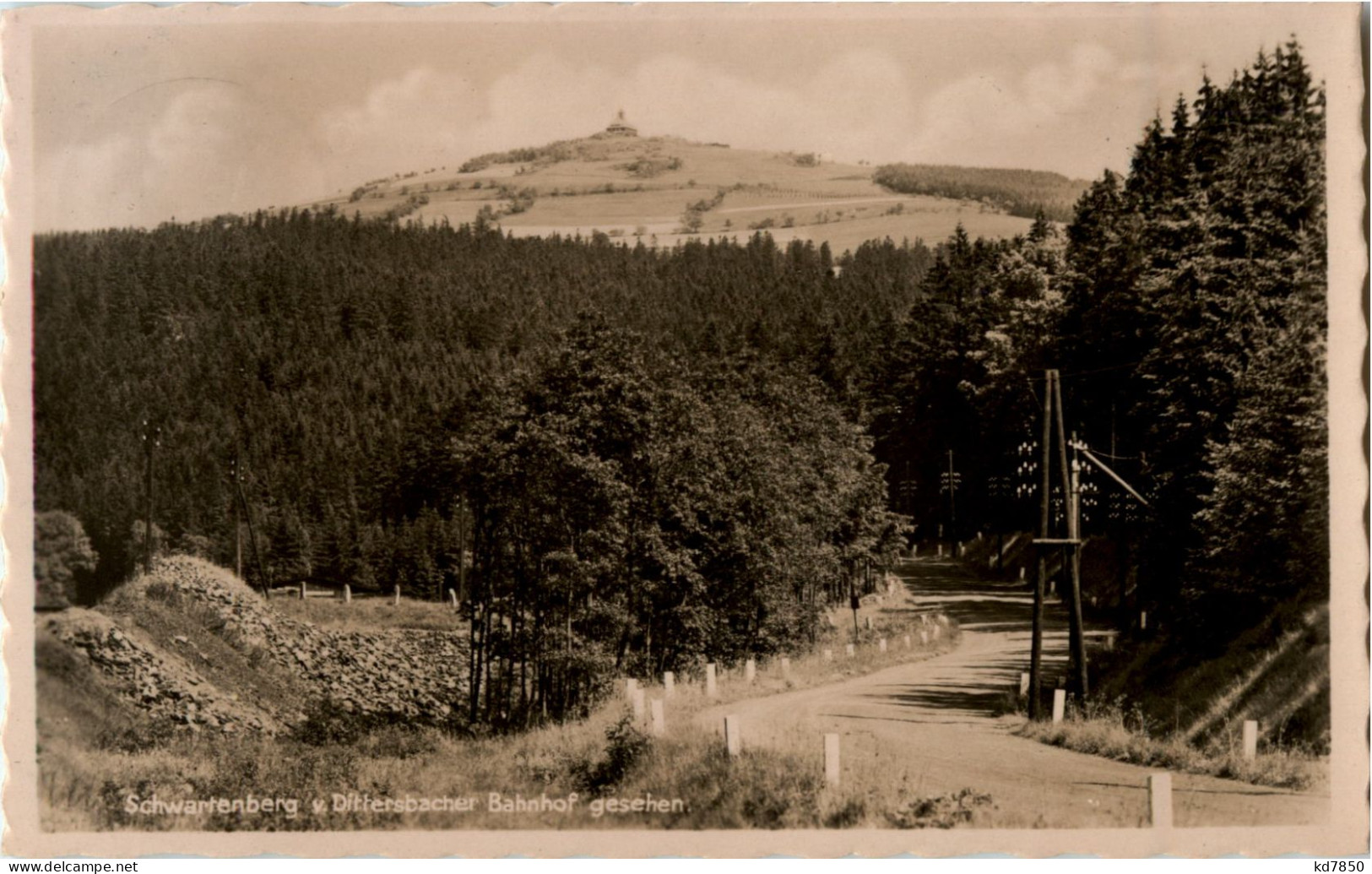 Schwartenberg Vom Dittersbacher Bahnhof Gesehen - Neuhausen (Erzgeb.)