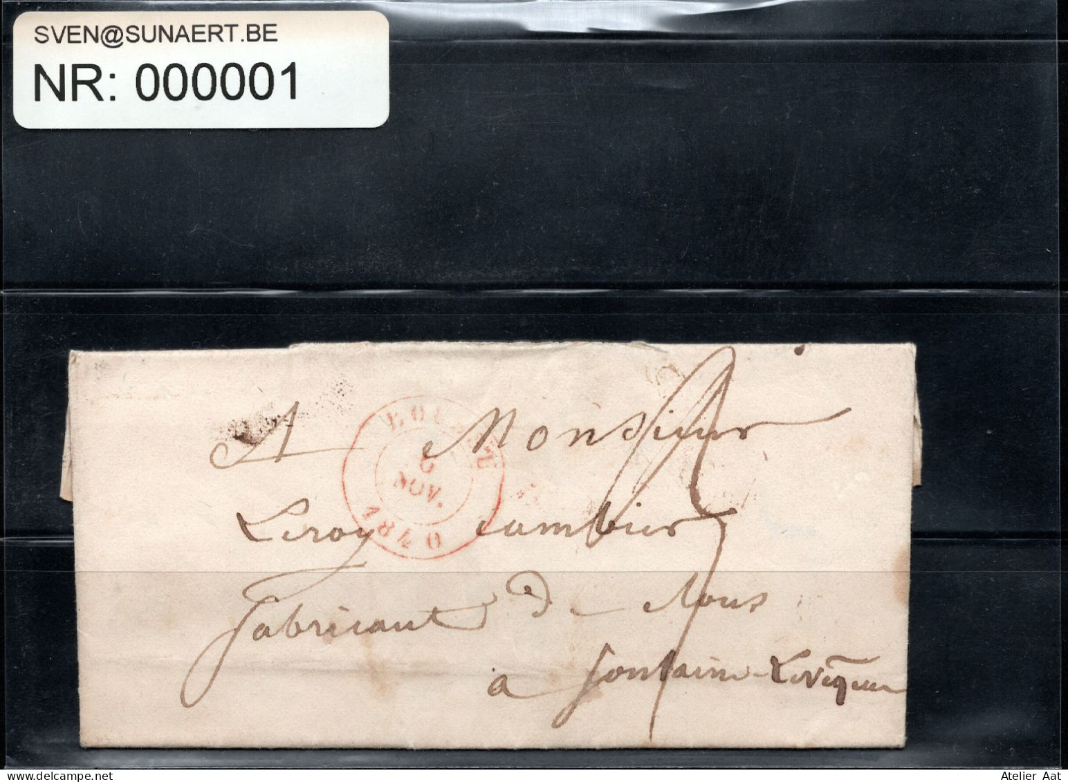 Voorloper : Stempel Boussu 5-9-1840 - 1830-1849 (Belgica Independiente)