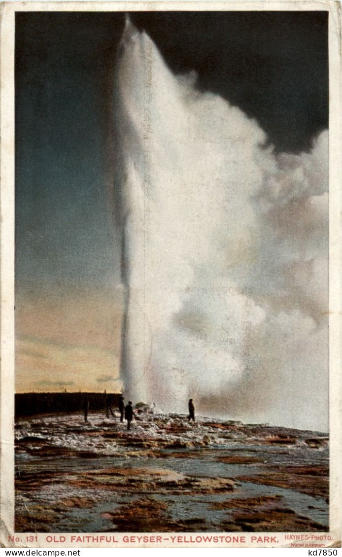 Yellowstone Park - Old Faithful Geyser - USA National Parks