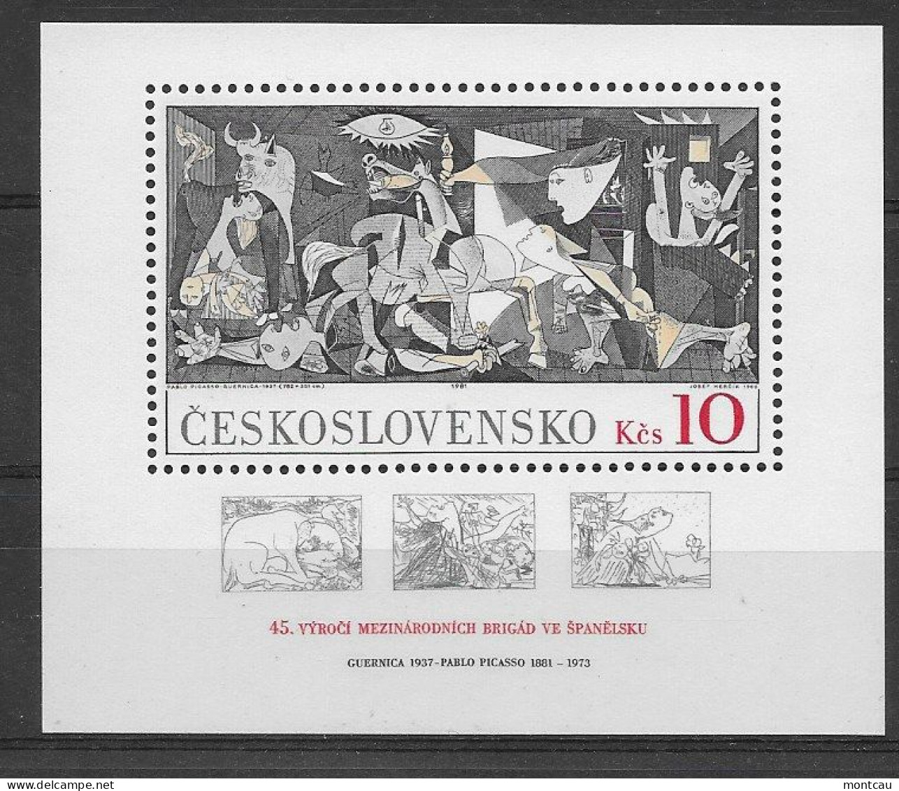 Checoslovaquia. 1981 - Pablo Picasso (**) - Unused Stamps