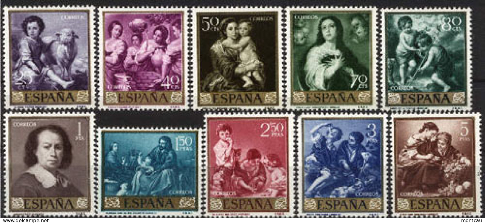 Spain 1960. Murillo Ed 1270-79 (**) - Unused Stamps