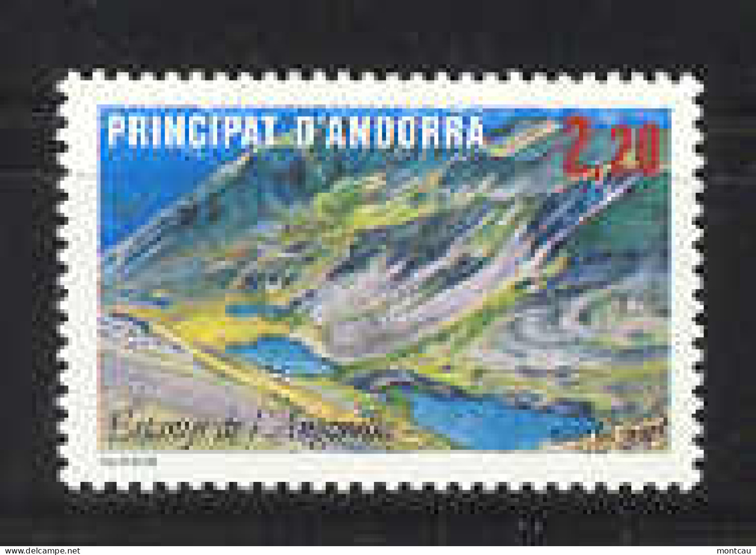 Andorra -Franc 1986 Lago De Angonella Y=351 E=372 (**) - Ungebraucht