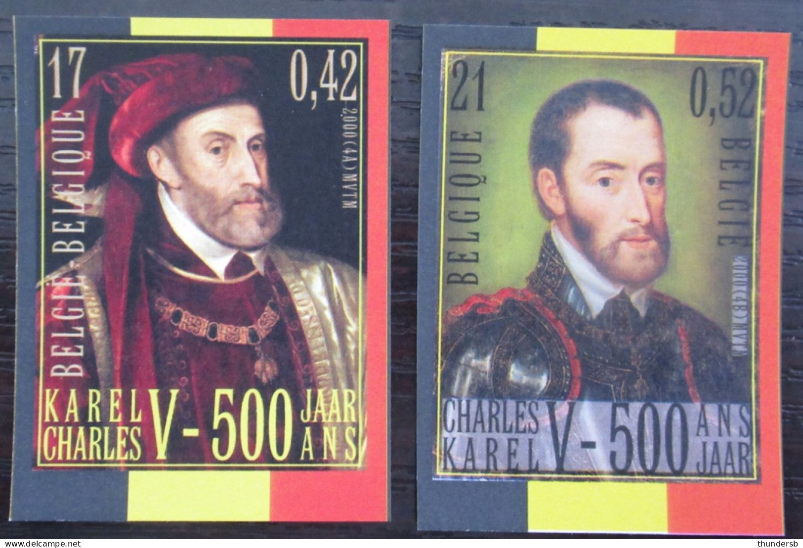 2887/88 'Karel V' - Ongetand - Côte: 30 Euro - 1981-2000