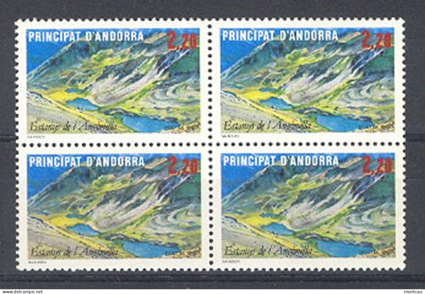 Andorra -Franc 1986 Lago De Angonella Y=351 E=372 (**) - Neufs