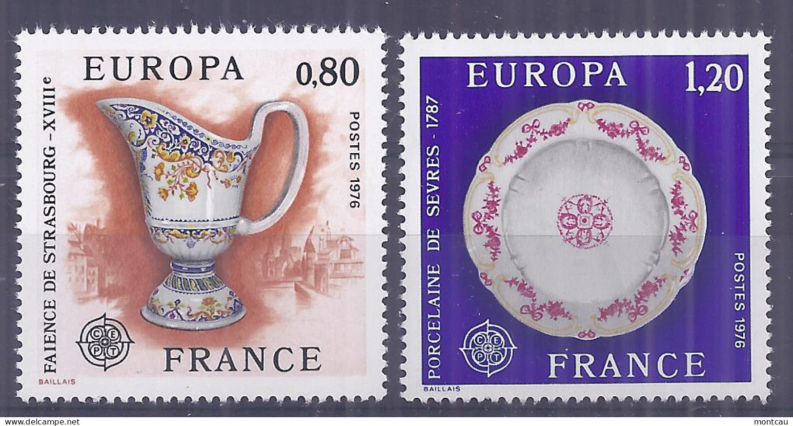 Francia 1976. Europa YT = 1877-78 (**) - 1976