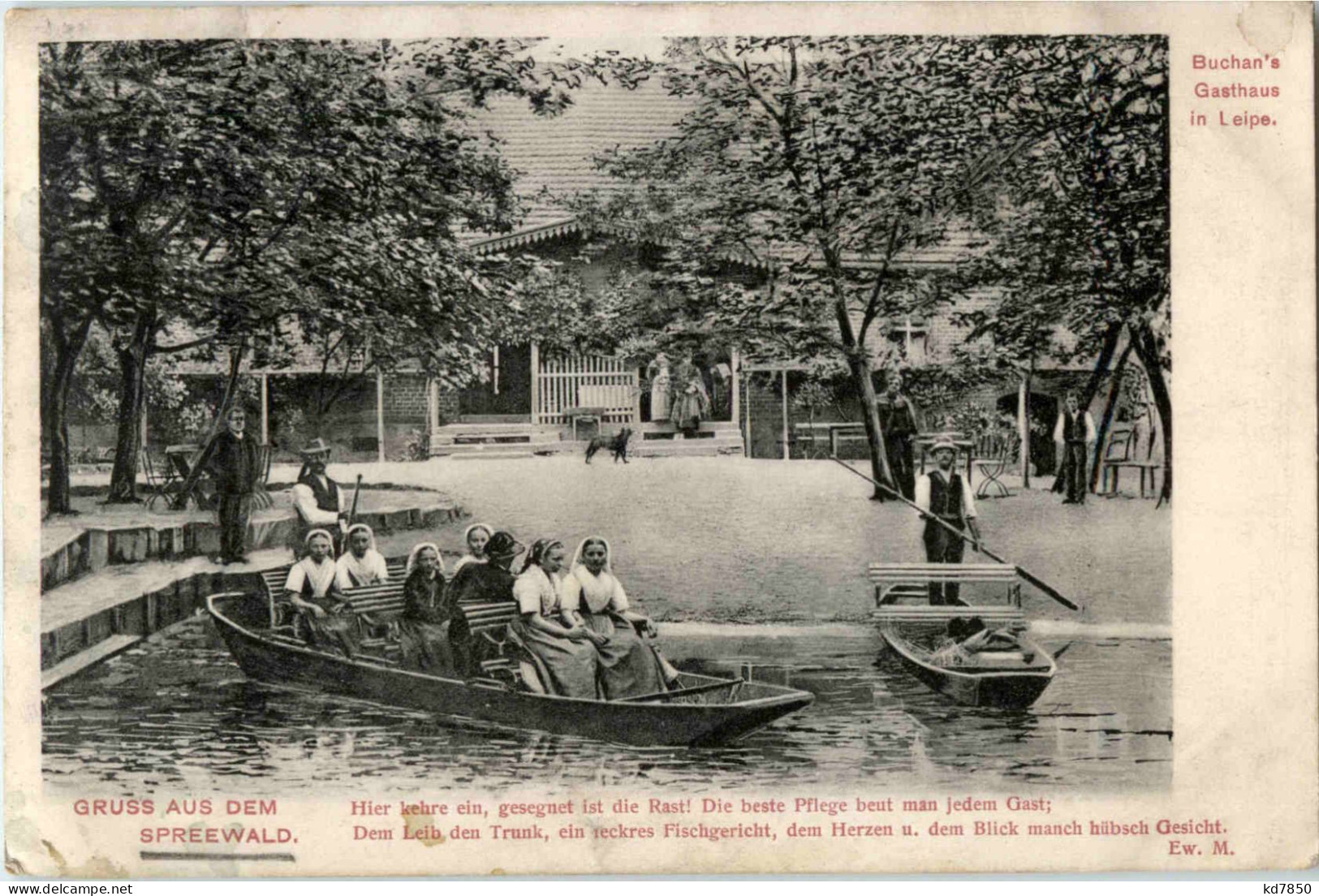 Gruss Aus Dem Spreewald - Buchans Gasthaus In Leipe - Luebbenau