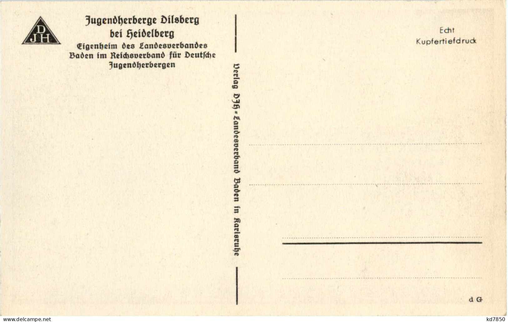 Jugendherberge Dilsberg Bei Heidelberg - Drittes Reich - Neckargemünd