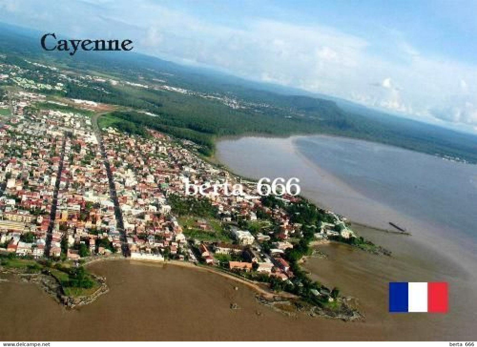 French Guiana Cayenne Aerial View Guyane New Postcard - Cayenne