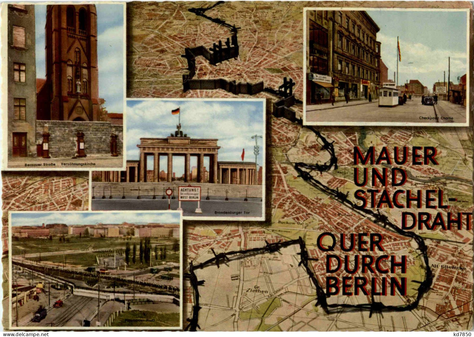 Berlin - Mauer Und Stacheldraht - Muro Di Berlino