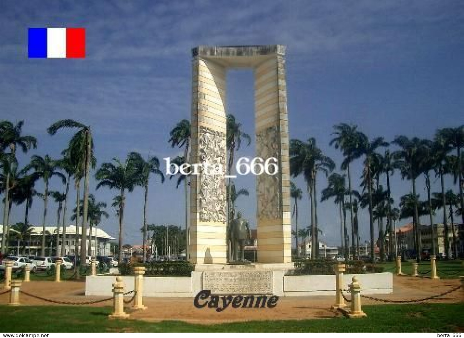 French Guiana Cayenne Felix Eboue Monument Guyane New Postcard - Cayenne