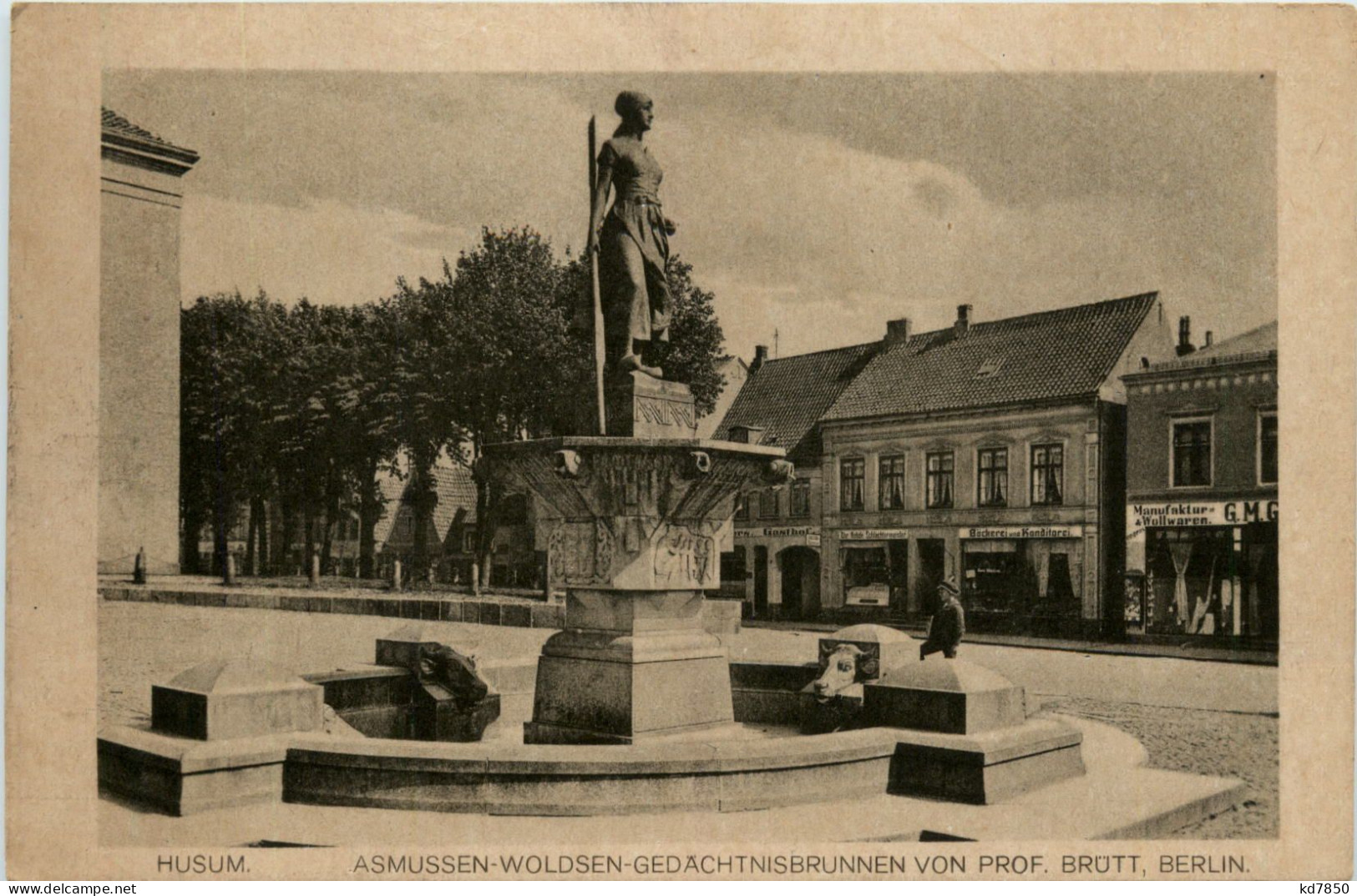 Husum - Asmussen Woldsen Gedächtnisbrunnen - Halligen