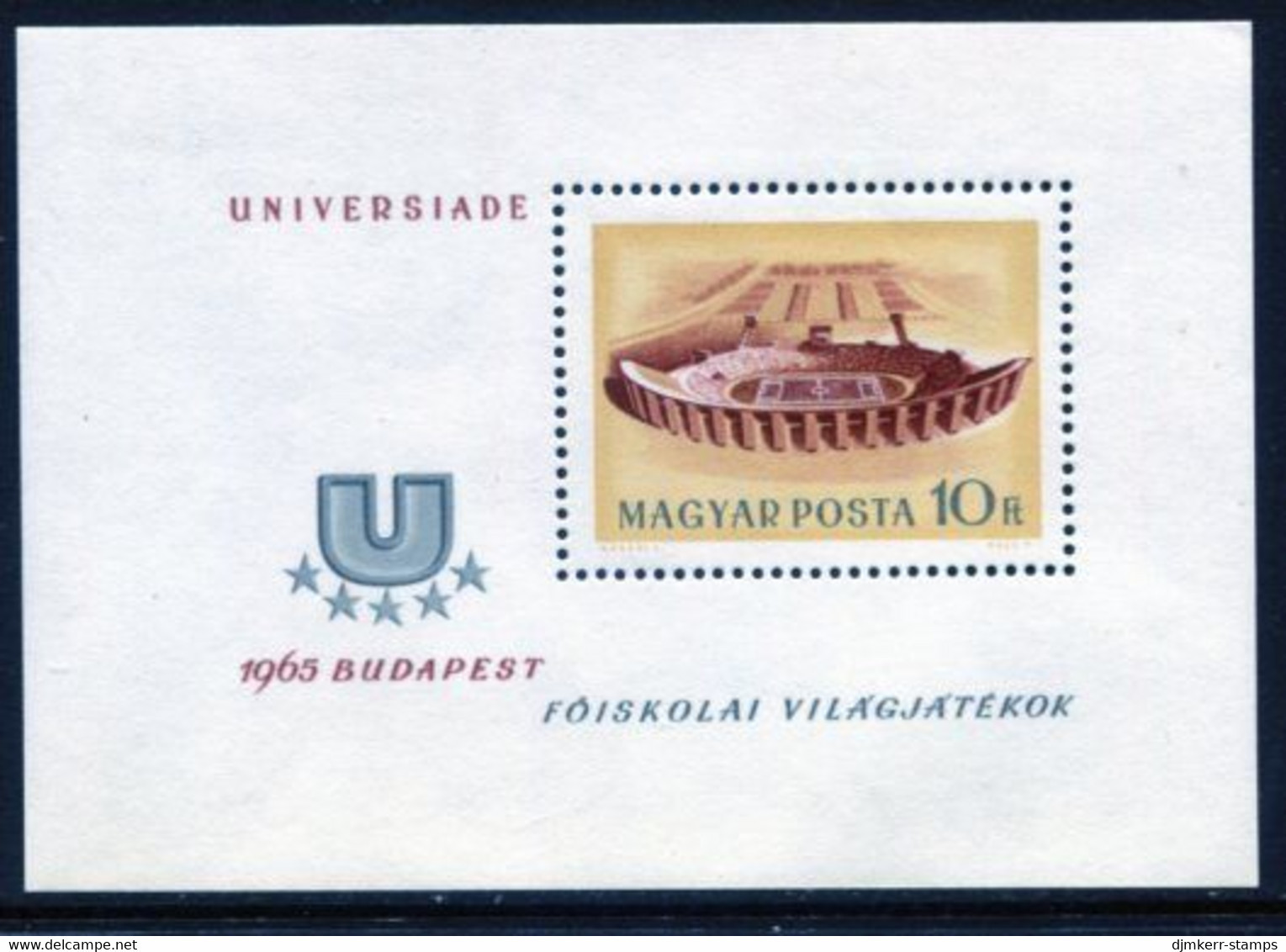 HUNGARY 1965 Universiade Games  Block MNH / **.  Michel Block 50 - Nuovi