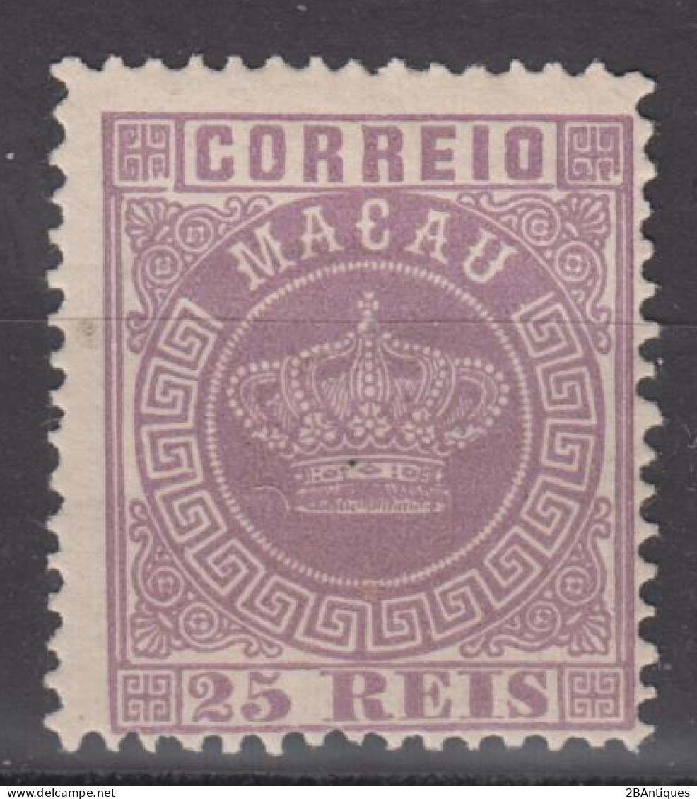 MACAO 1884 - Crown Mint No Gum - Unused Stamps