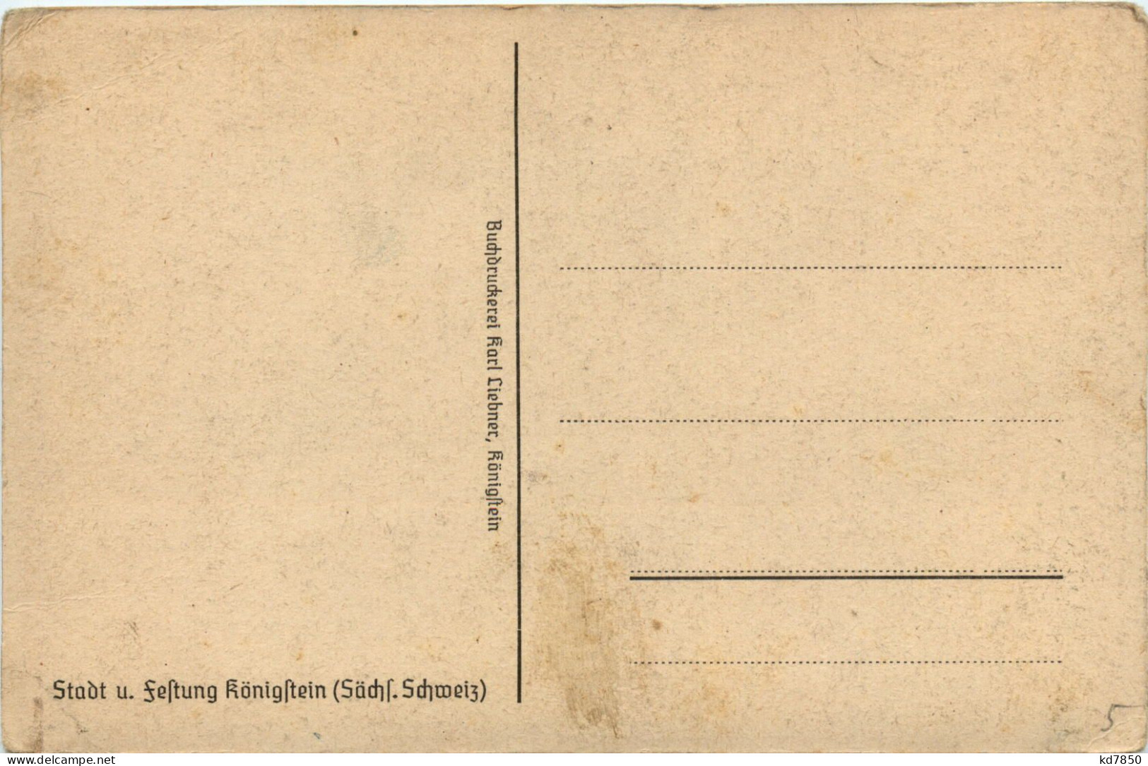 Königstein - Koenigstein (Saechs. Schw.)