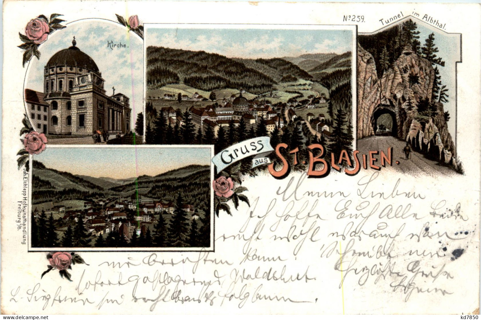 Gruss Aus St. Blasien - Litho - St. Blasien