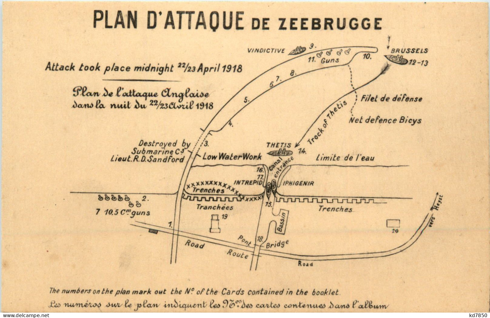 Plan D Attaque De Zeebrugge - Zeebrugge