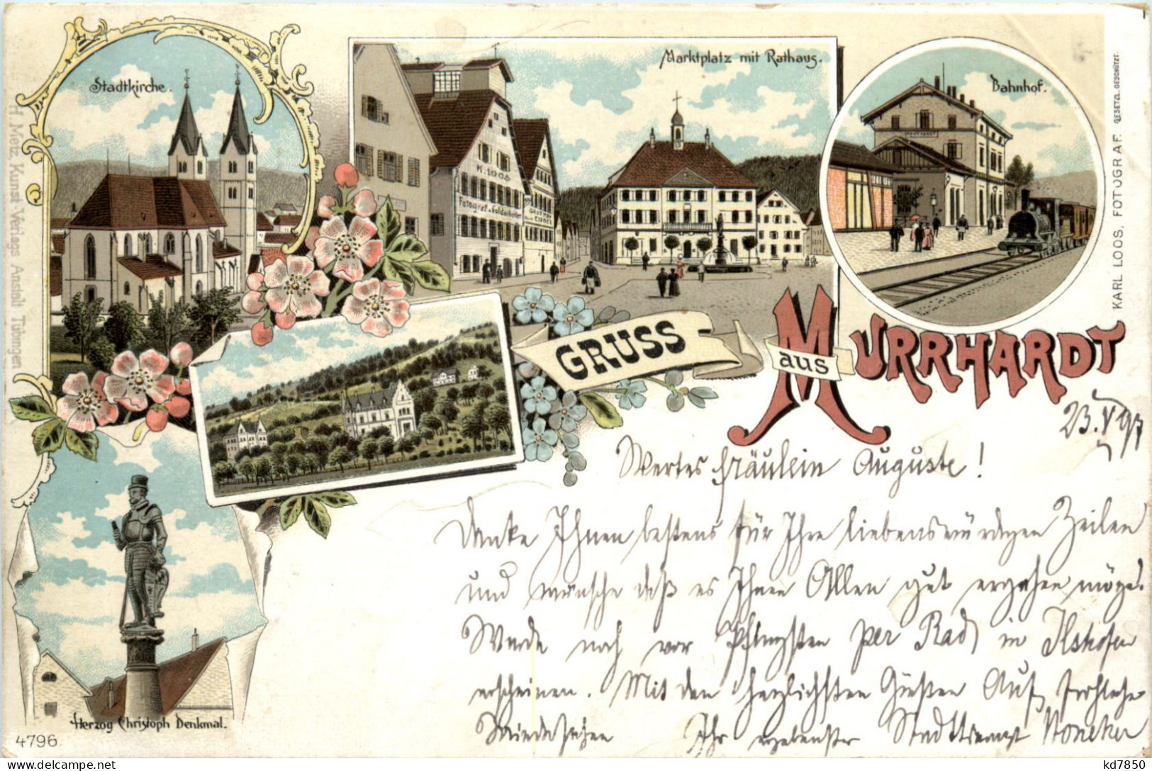 Gruss Aus Murrhardt - Litho - Waiblingen